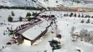 Davraz'da Kayak Rekoru: 13 Günde 70 Bin Ziyaretçi!