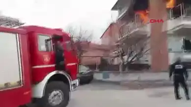 Şehir Merkezinde Apartman Yangını