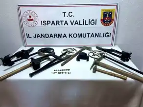 Isparta'da Tarihi Eser Kaçakçılarına Operasyon