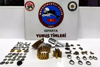 Isparta'da Tarihi Eser ve Silah Operasyonu: 2 Şüpheli Serbest