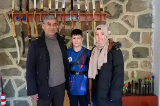 12 Yaşındaki Yusuf, Okçulukta Türkiye Dördüncüsü!