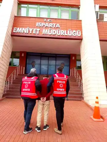 Isparta'da 14 Yıl Hapis Cezası Alan Firari Yakalandı